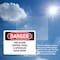 Signmission Fire Alarm Control Panel And Sprinkler Riser Room Danger Sign, Vinyl Decal, 10in x 7in, 2PK OS-2PACK-DS-D-710-L-2378 - alternate 6